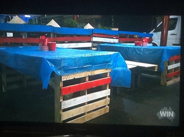Pallets at American Restaurant