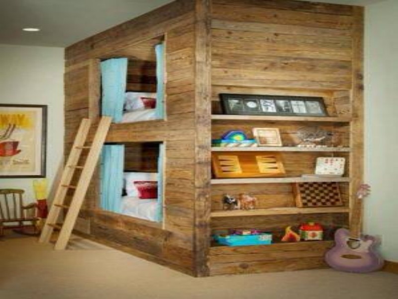 Loft Bed Made of Pallet