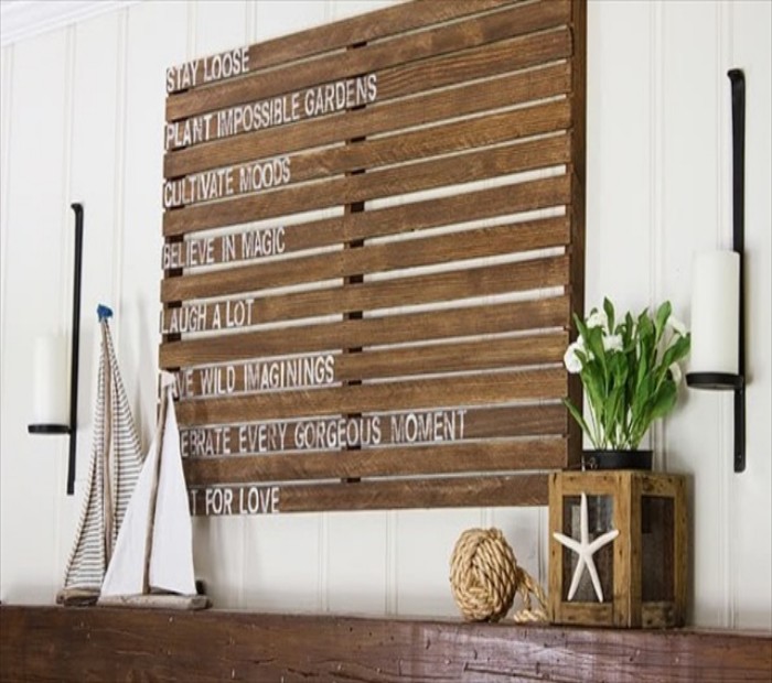 Pallets Wall Art Craft Ideas | Pallet Ideas