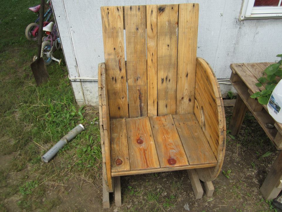 Cable Reel Pallets Seating Creations Pallet Ideas
