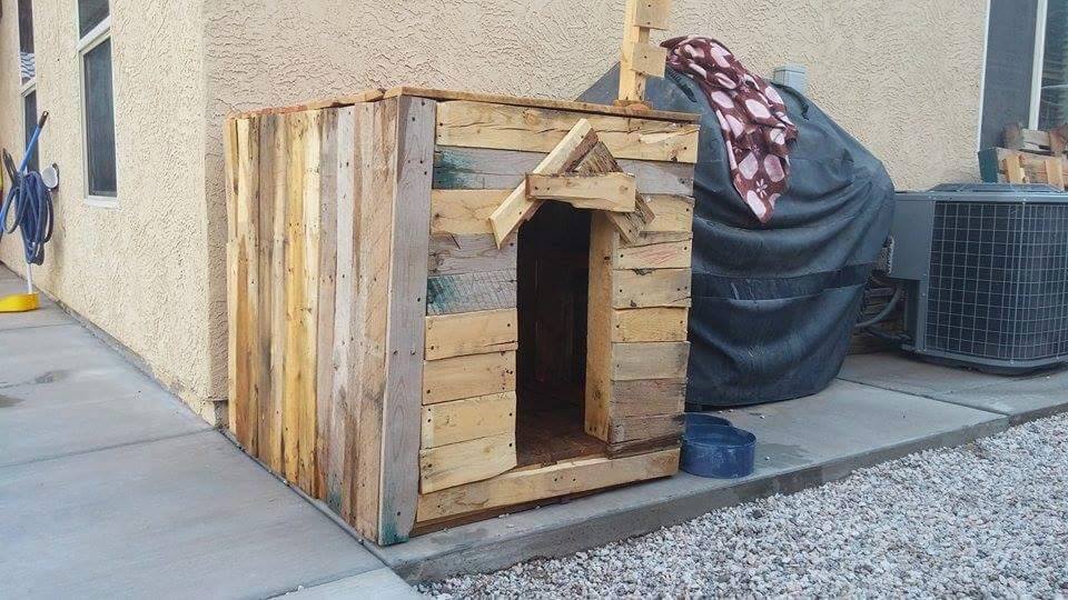 build a dog house from pallets