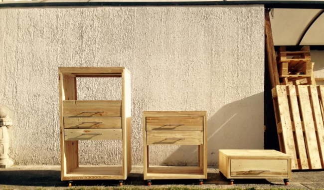 Pallet Movable Storage Racks | Pallet Ideas