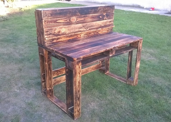 Pallet Wooden Rustic Desk | Pallet Ideas