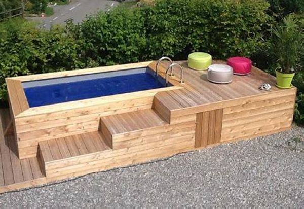 Pallet Hot Tub and Pool Deck Ideas | Pallet Ideas ...