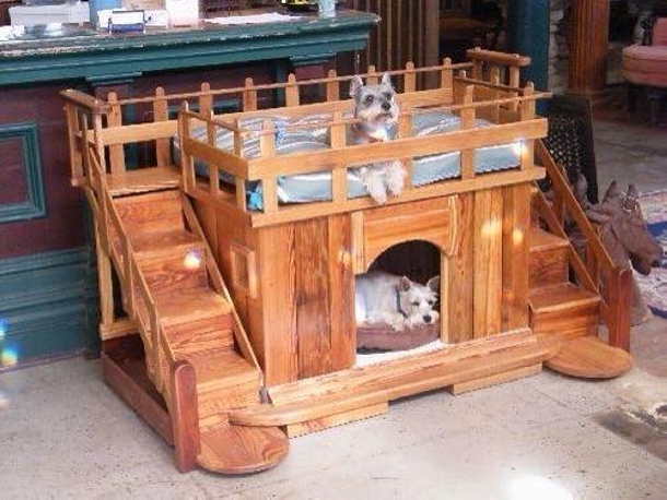 Dog bed from deals pallet wood