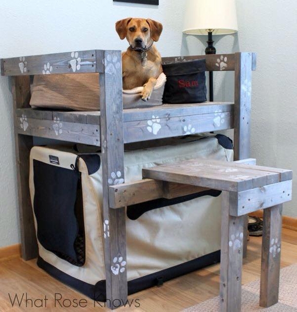 Pallet Made Dog Beds And Houses, Puppy Bunk Beds