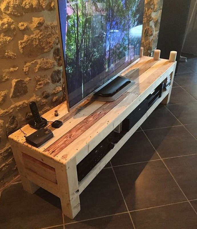 Recycled Pallet Wood TV Stand Pallet Ideas: Recycled 