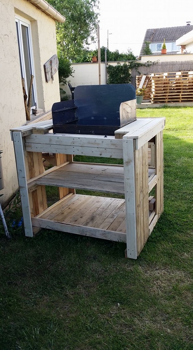 lever hooi deksel Wood Pallet Made BBQ Space | Pallet Ideas