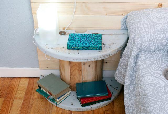 Cable-Reel-Upcycled-to-Side-Bed-Table