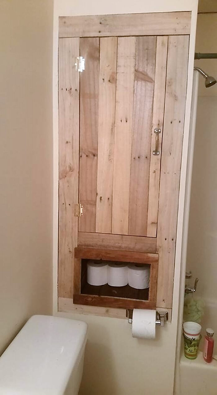 Bathroom Storage Made with Pallets Wood Pallet Ideas Bathroom Storage Made with Pallets Wood Pallet Ideas