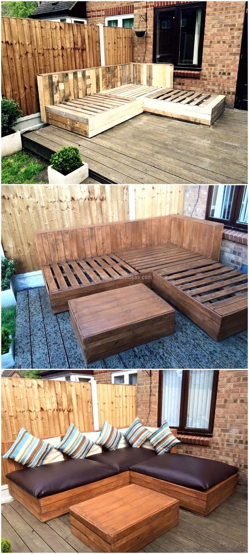  DIY  Pallet  Corner Sofa Pallet  Ideas