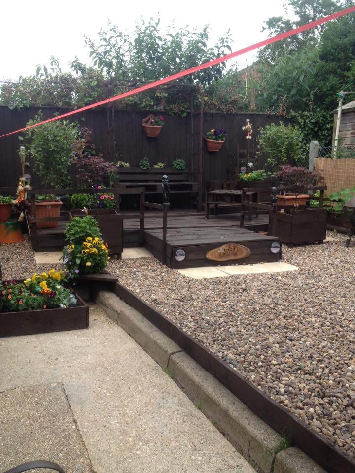 Pallets-Beautified-Garden