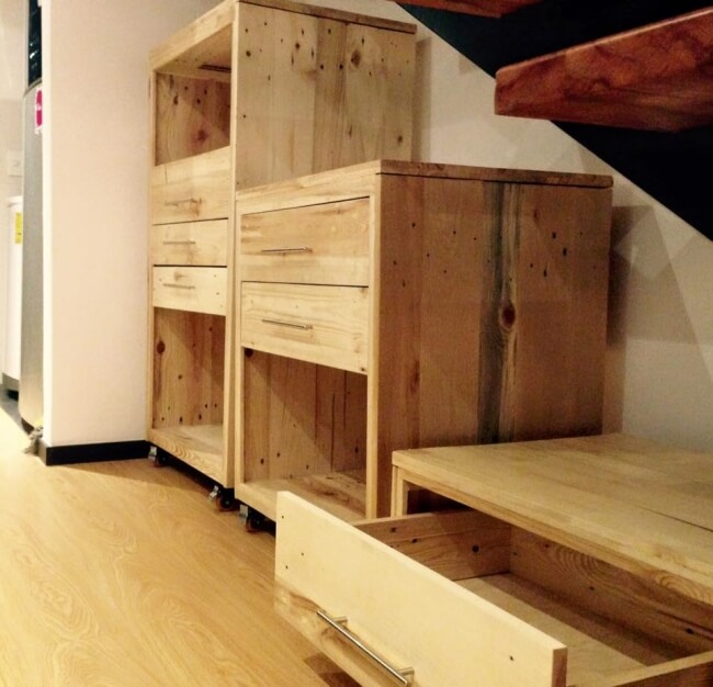 Pallet Movable Storage Racks | Pallet Ideas