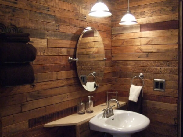 Using Old Pallets for Bathroom | Pallet Ideas