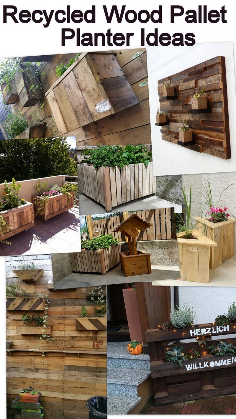  Recycled  Wood Pallet  Planter Ideas  Pallet  Ideas 